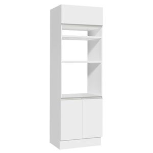 Torre Quente Madesa Glamy 70 cm 3 Portas Branco