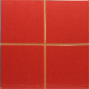 Revestimento Pierini 20X20cm Quarter Borda Bold Coral Brilho