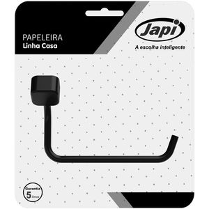 Papeleira Japi Casa Quadrado Preto