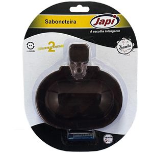 Saboneteira de Parede Japi Samba Quadrado JSSQK Preto
