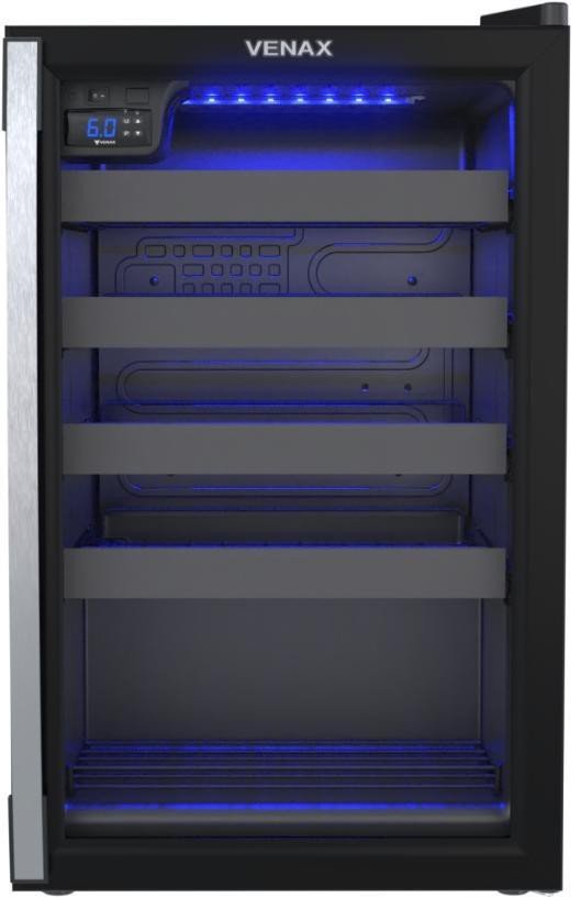 ADEGA-VENAX-PIUBELLA-PARA-24-GARRAFAS-PRETA-127V