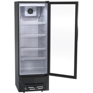Expositor Refrigerado de Bebidas Vertical Venax VV 300 Litros Preto Fosco 220V