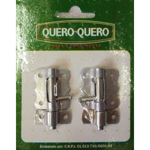 Fecho Tarjeta Para Porta 2" Cartela com 2 Unidades