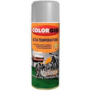 Tinta Spray Colorgin Alta Temperatura Alumínio 400ml