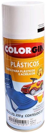 Tinta Spray Colorgin Plástico Branco 350ml