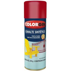 Tinta Spray Colorgin Esmalte Sintético Vermelho 350ml