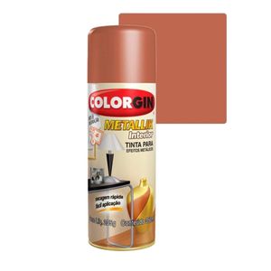 Tinta Spray Colorgin Metallik Cobre 350ml