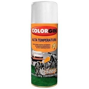 Tinta Spray Colorgin Alta Temperatura Branco 400ml
