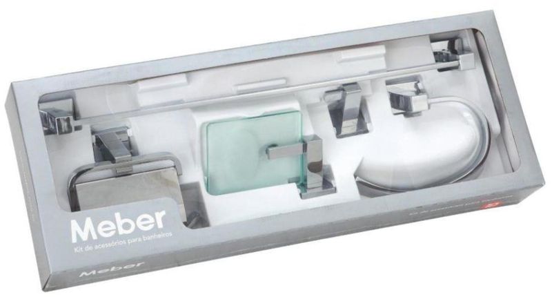 Acessórios Para Banheiro Meber Athena C34 501 Kit com 5 Peças