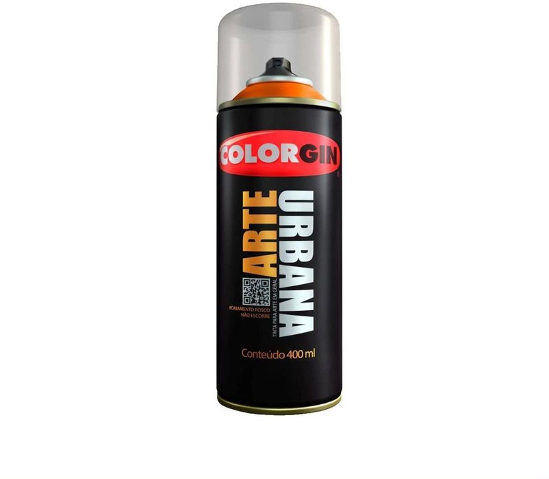 Tinta-Spray-Colorgin-Arte-Urbana-Laranja-400ml