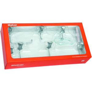 Acessórios Para Banheiro Meber 505C Clic Kit com 5 Peças