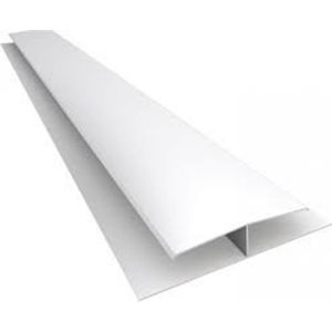 Emenda Forro PVC Semita H Branco Gelo 6m