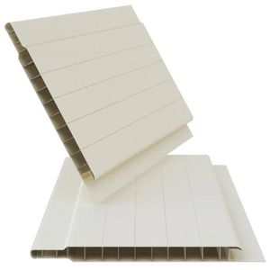 Forro PVC Semita Frisado Branco Gelo 8mm 10cm 5m