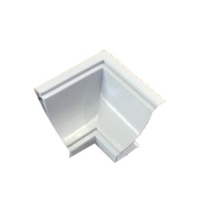 Canto Forro PVC Semita 90° Interno Branco Gelo Pacote com 4 Unidades