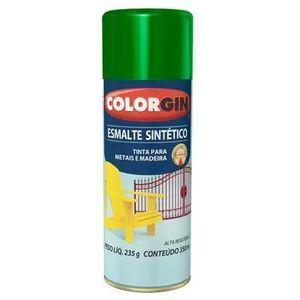 Tinta Spray Colorgin Esmalte Sintético Verde Folha 350ml