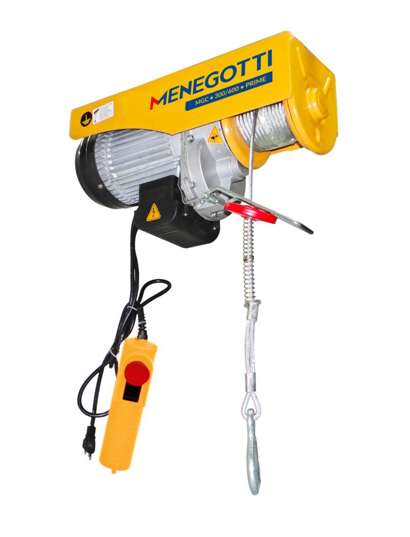 GUINCHO-DE-COLUNA-ELETRICO-MENEGOTTI-PRIME-300-600KG-12-6M-COM-MOTOR-MONOFASICO-60HZ-220V