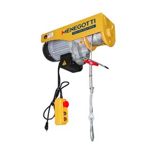 Guincho de Coluna Elétrico Menegotti Prime 500/1000Kg 12/6m com Motor Monofásico 60HZ 110V