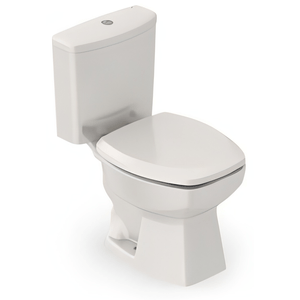 Vaso Sanitário com Caixa Acoplada Incepa/Roca Thema Ecoflush com Assento com Acessórios Acionamento Duplo Branco 3/6 Litros