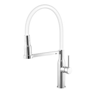Torneira Monocomando Pia Cozinha Meber de Mesa Cromado e Branco C75