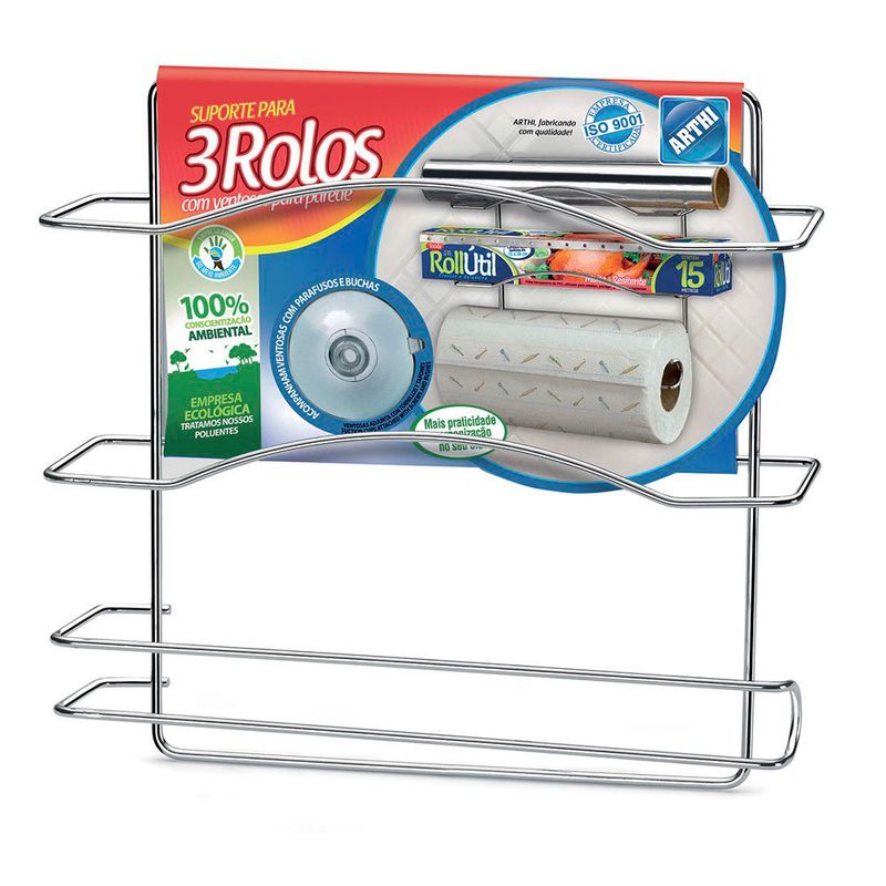 ORGANIZADOR-DE-UTENSILIOS-DE-COZINHA-COOK-HOME-ARTHI-PARA-3-ROLOS-CROMADA