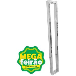 Puxador Para Porta WF Cairo I-212 30Cm Formato Barra Chata Em C Polido