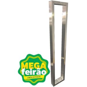 Puxador Para Porta WF Cairo I-212 30Cm Formato Barra Chata Em C Escovado