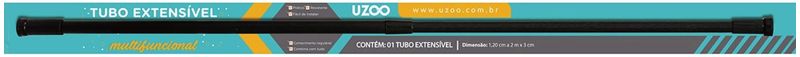 VARAO-PARA-CORTINA-DE-BOX-DE-BANHEIRO-MULTIFUNCIONAL-UZOO-0.70-1.20X0.3M-PRETO-E-FOSCO-70-120B