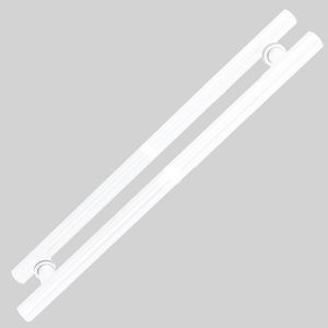 Puxador Para Porta Geris Eco Alumínio Branco 1x400x200mm
