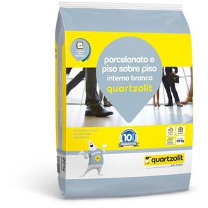 Argamassa Quartzolit Sobre Piso Interno Branco 20Kg
