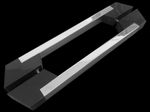 PUXADOR-PARA-PORTA-GERIS-DUPLO-LET-ACO-INOX-POLIDO-E-PRETO-565X400X20MM