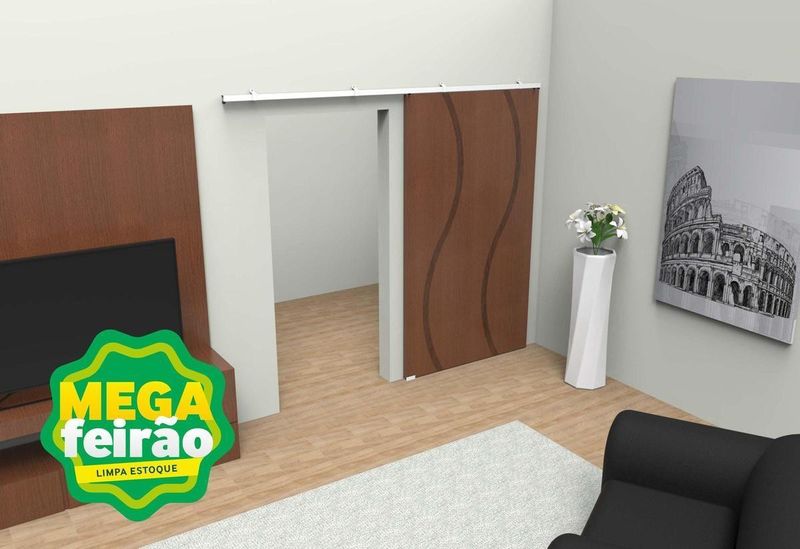 Trilho de Alumínio Para Porta de Correr Rodinato TR135 2m-ns_175167_1