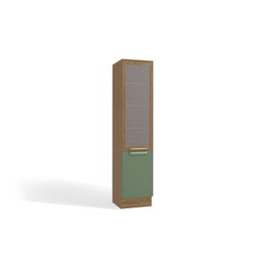 Paneleiro 2 Portas Kappesberg M626 Botanic Nogueira e Verde Oliva 50cm