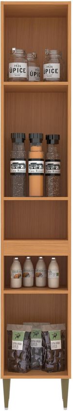 PANELEIRO-2-PORTAS-1-NICHO-PETRA-MOVEIS-SUL-ANGELIN-PREMIUM-E-OFF-WHITE-35CM