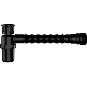 Sifão Extensível Sanfonado Universal Copo Astra Preto SSUC3