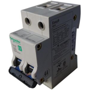 Disjuntor DIN 2 Polos Bipolar 16A Curva de Disparo C Schneider Eletric