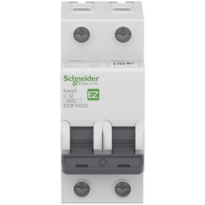 Disjuntor DIN 2 Polos Bipolar 63A Curva de Disparo C Schneider Eletric