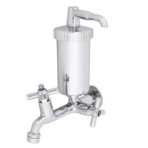 Torneira Pia Cozinha de Parede com Filtro Stoc Bica Baixa Fixa ABS 1/4 de Volta Cromado 6162C/66