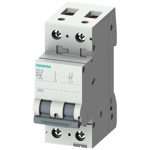 Disjuntor DIN 2 Polos Bipolar 20A Curva de Disparo C Siemens