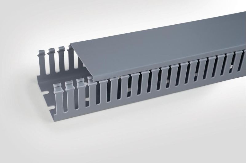 Canaleta-Para-Painel-Eletrico-Hellermanntyton-Heleduct-Cinza-30x50mm