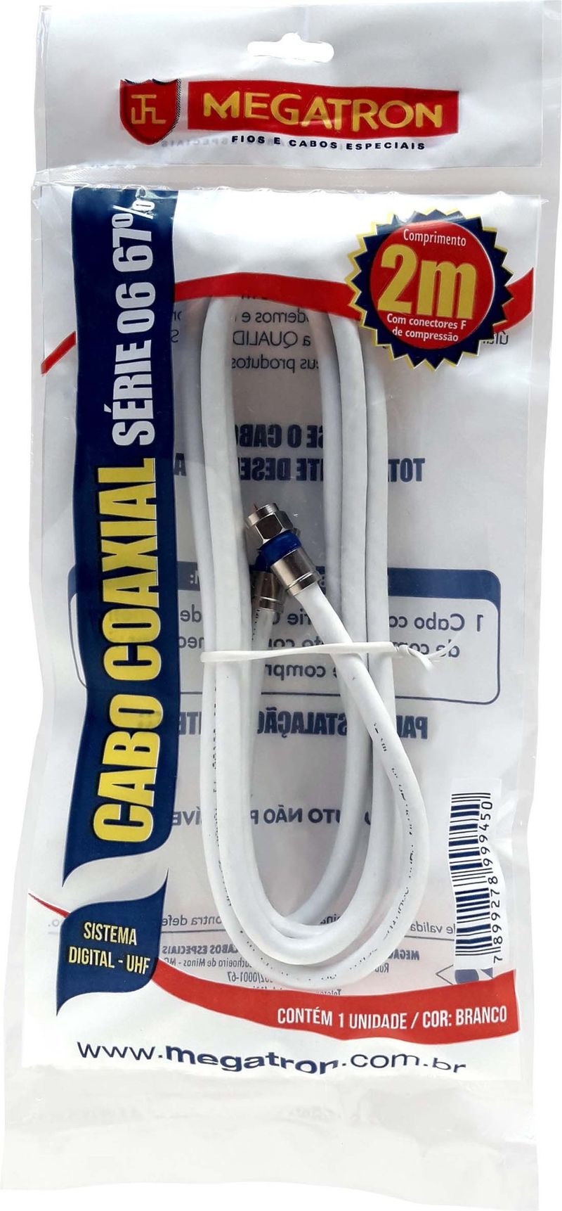CABO-COAXIAL-MEGATRON-COM-CONECTOR-BRANCO-2M
