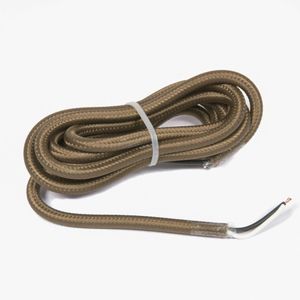 Cabo Flexível PP 0,5mm 2 Vias Tecido Vermelho Fosco Interno 110/220V