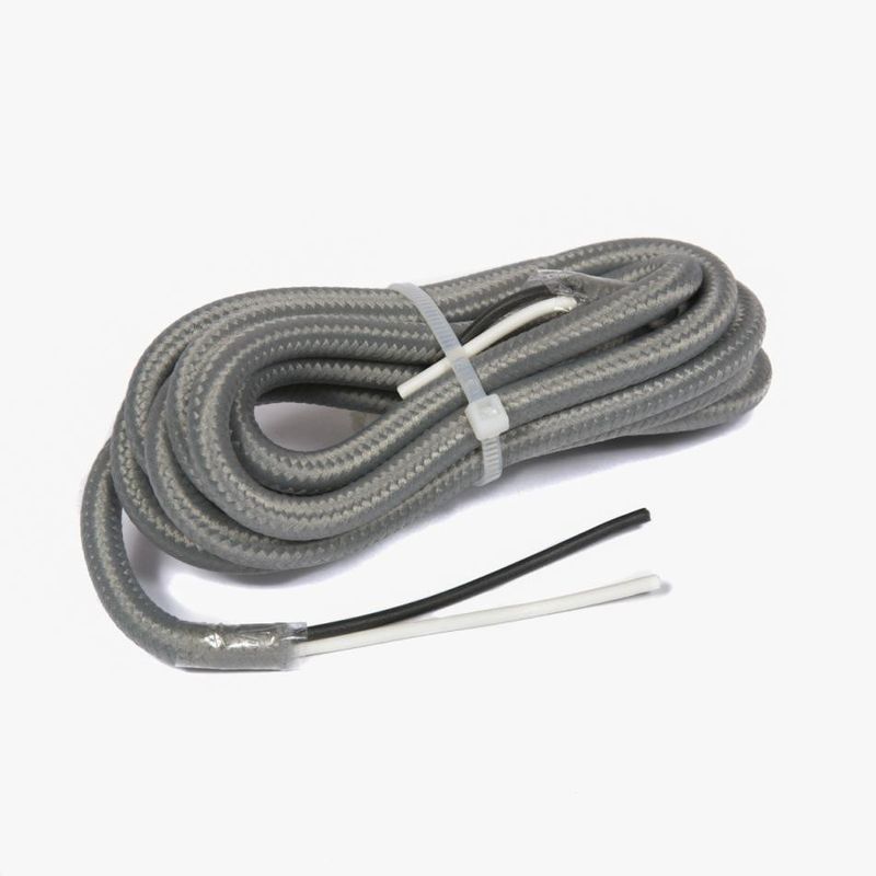 Cabo Flexível PP 0,5mm 2 Vias Tecido Cinza Fosco Interno 110/220V