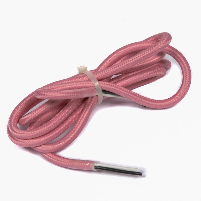Cabo Flexível PP 0,5mm 2 Vias Tecido Rosa Revestido 2 Vias Tecido Poliester Interno 110/220V