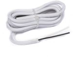Cabo Flexível PP 0,5mm 2 Vias Tecido Branco Fosco Interno 110/220V