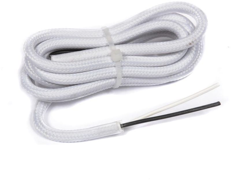Cabo Flexível PP 0,5mm 2 Vias Tecido Branco Fosco Interno 110/220V