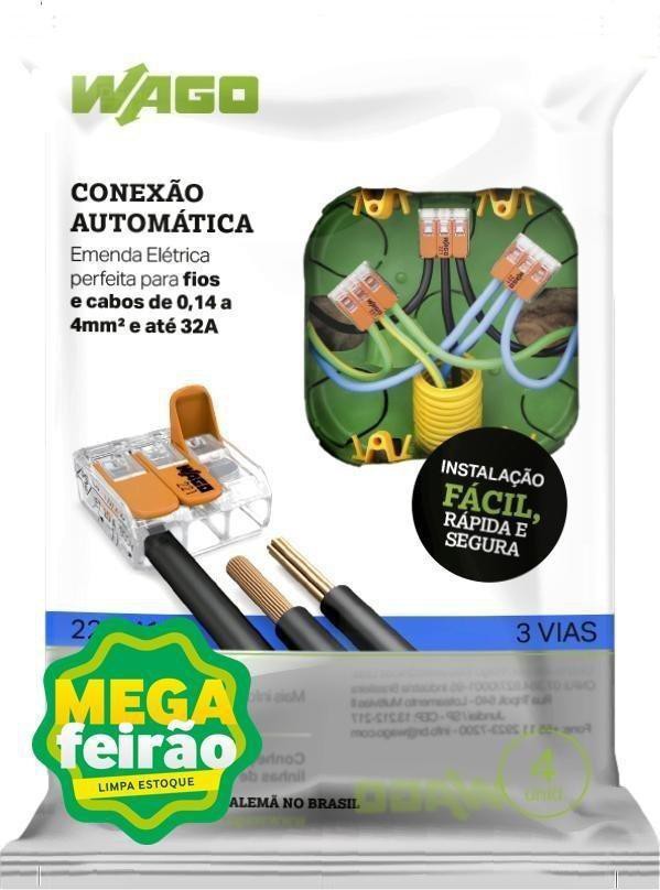 CONECTOR-EMENDA-WAGO-221-413-3-POLOS-PACOTE-COM-4-UNIDADES