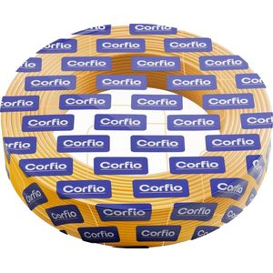 Cabo Flexível 1,5mm Corfio Amarelo Rolo com 100m