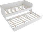Cama-Solteiro-com-Cama-Auxiliar-Tecno-Mobili-Branca