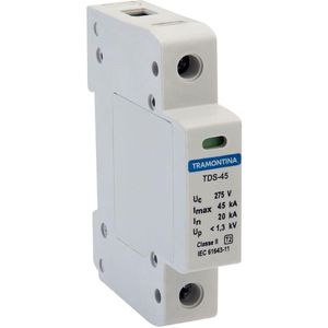 Disjuntor DPS Anti Surto 1 Polo Monopolar 45KA 275V Categoria 2Tramontina