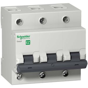 Disjuntor DIN 3 Polos Tripolar 125A Curva de Disparo C Schneider Eletric